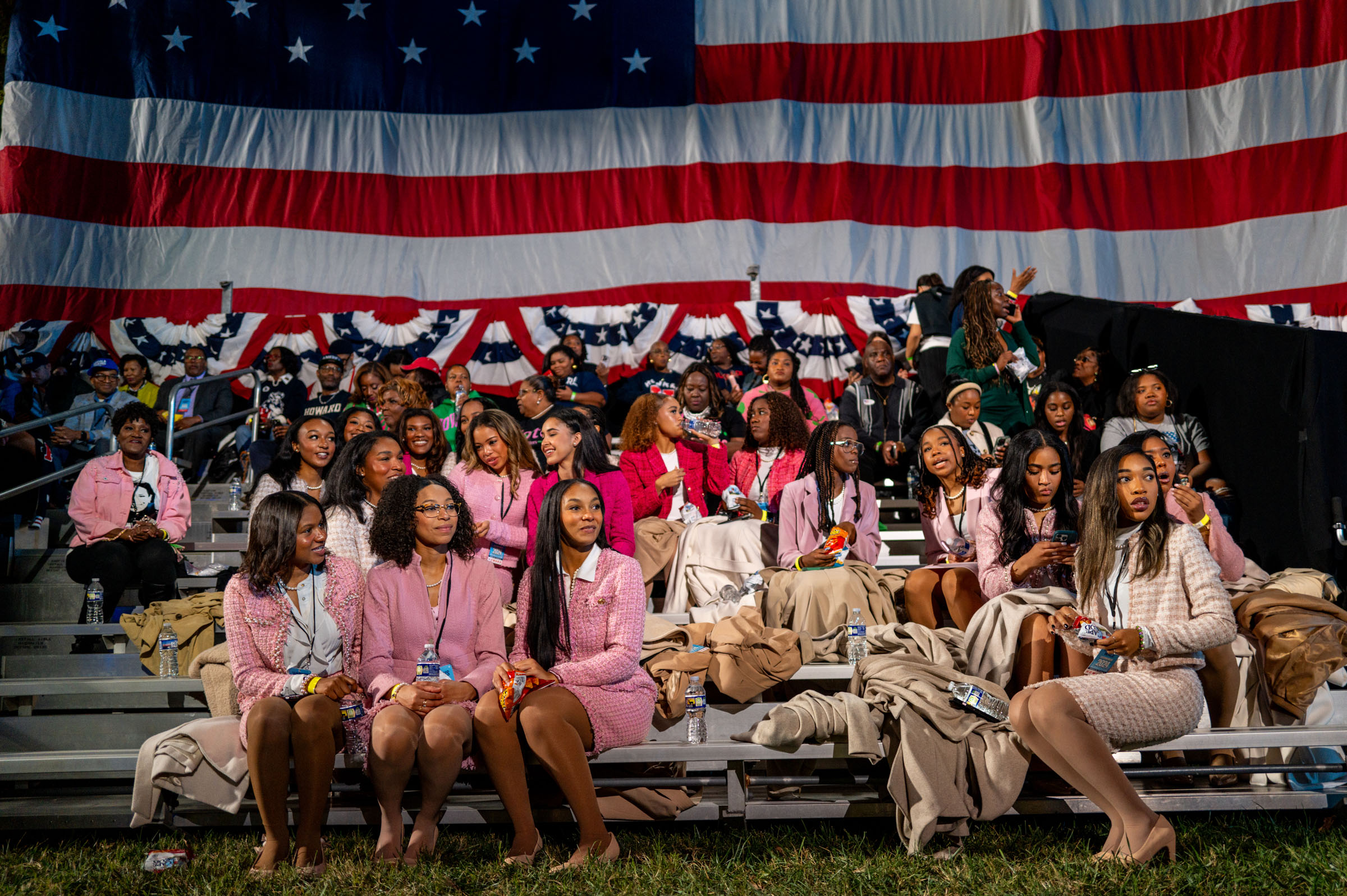 Democratic Presidential Nominee Vice President Kamala Harris Holds Election Night Event At Howard University