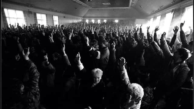 Powerful and moving images of the strike are also included in the anthology. Photo by Keith Pattison