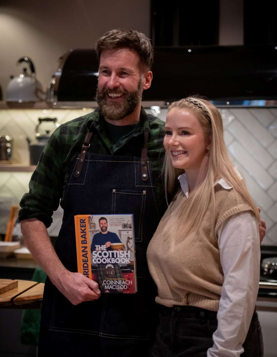 Hebridean Baker Coinneach MacLeod with Becky.