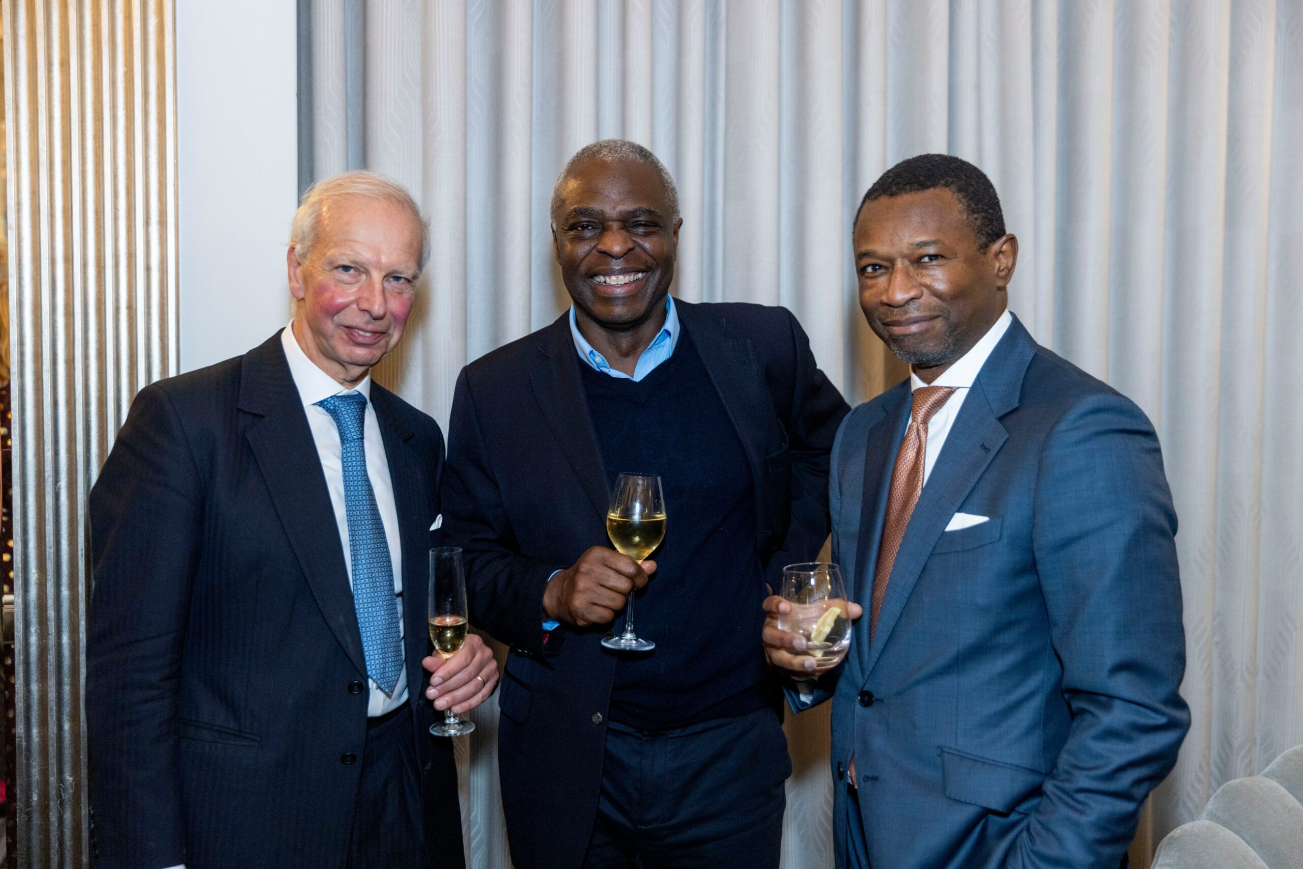 Lord (Howard) Leigh, co-founder of Cavendish Corporate Finance; Wol Kolade, chairman of Livingbridge; and Henry Obi, partner at Helios Investment