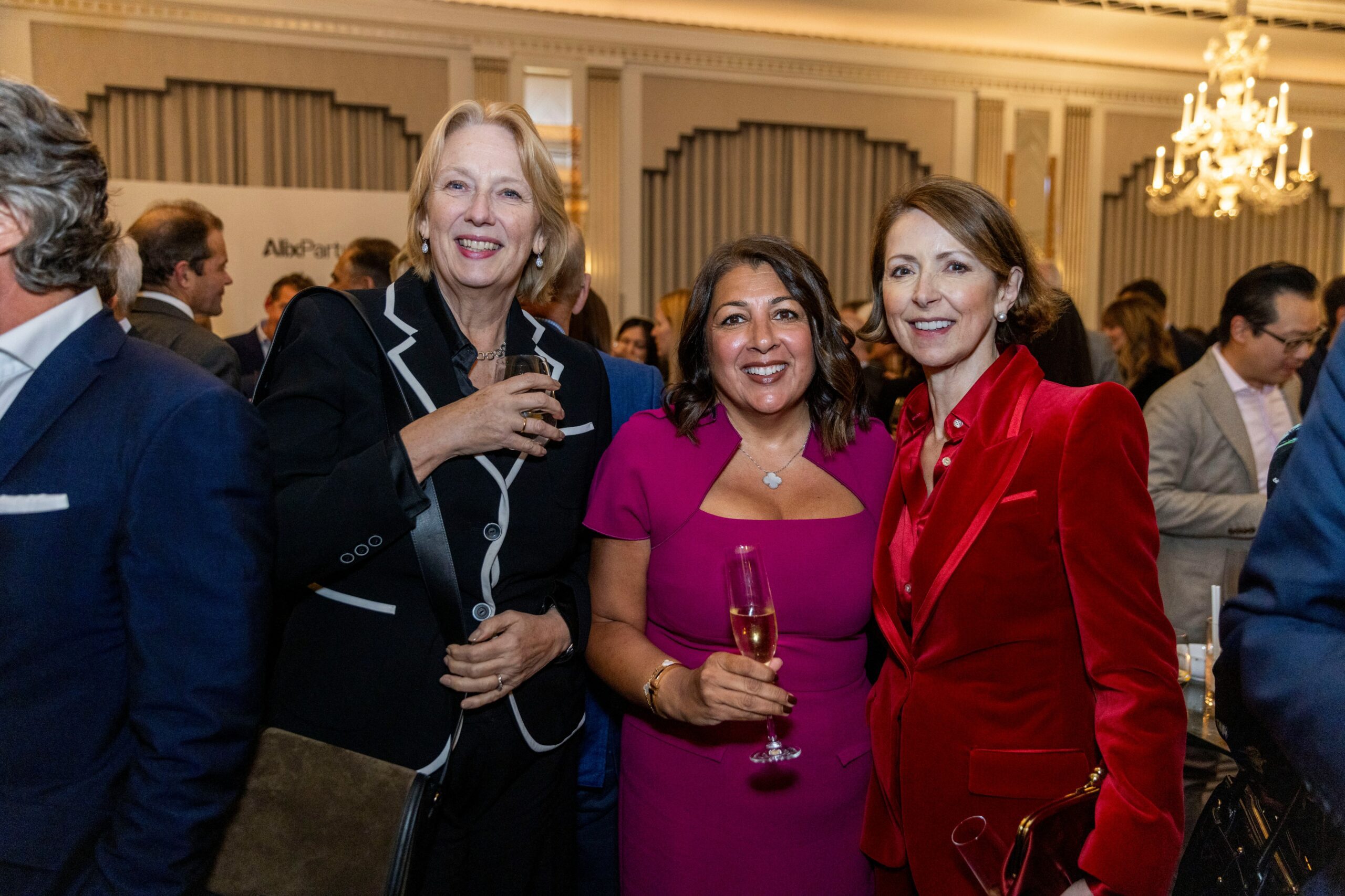 Dame Jayne-Anne Gadhia, chair of Alpha Group; Pavita Cooper, UK chair of the 30% Club; Dame Helena Morrissey, chair of Fidelis Insurance Group