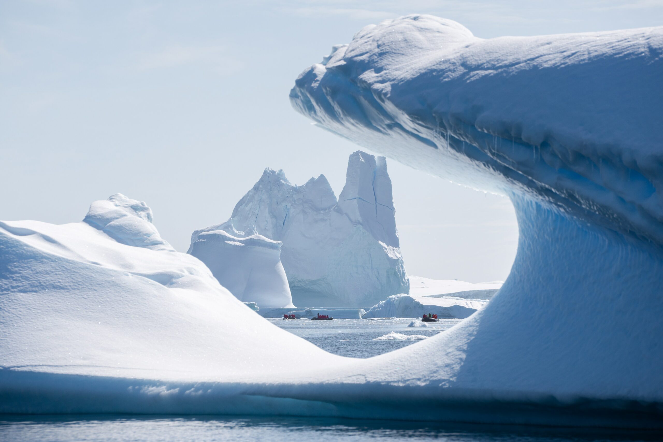 Silversea’s Antarctica tours include Zodiac and kayak trips