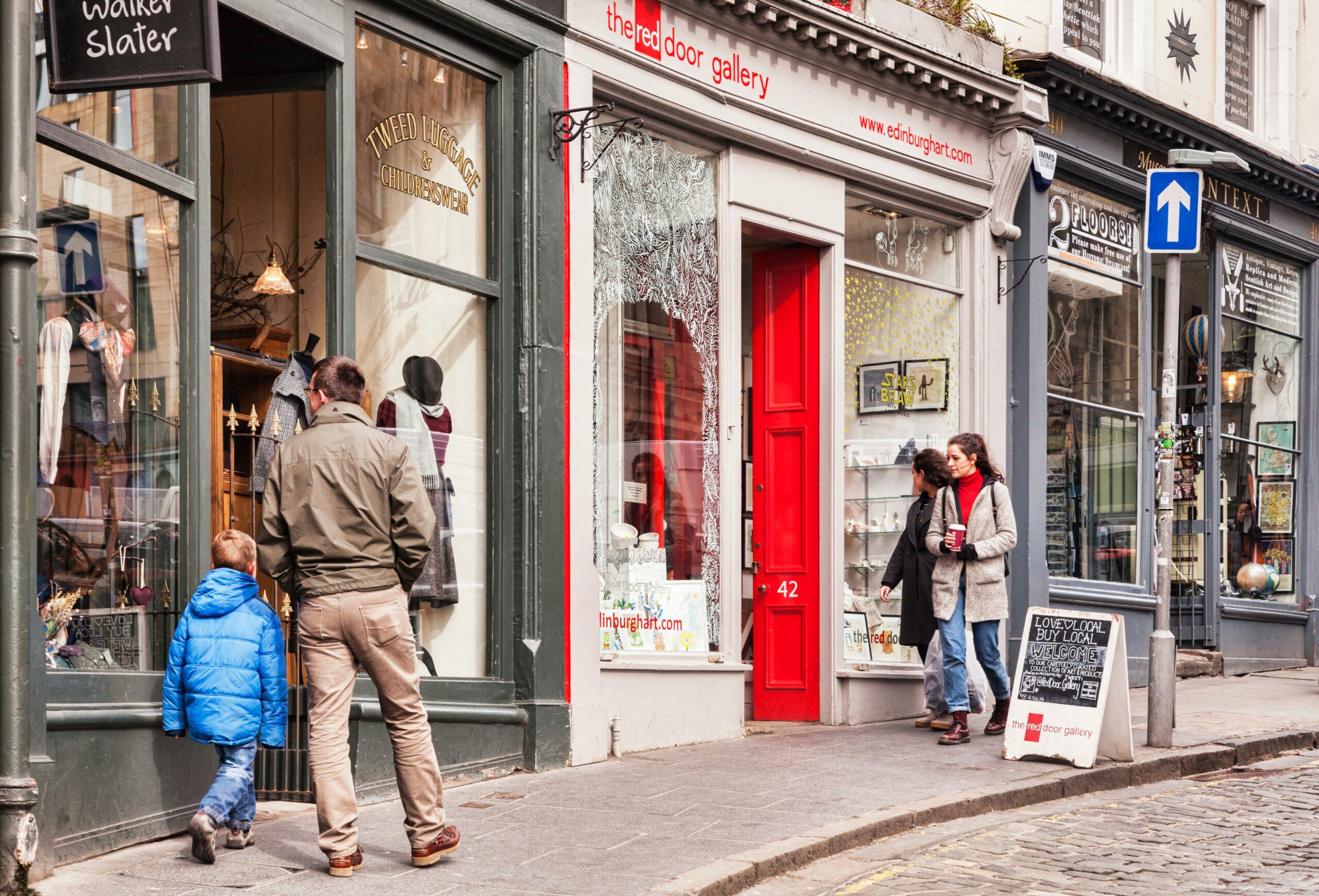 Scottish retailers experienced a small increase in footfall during October