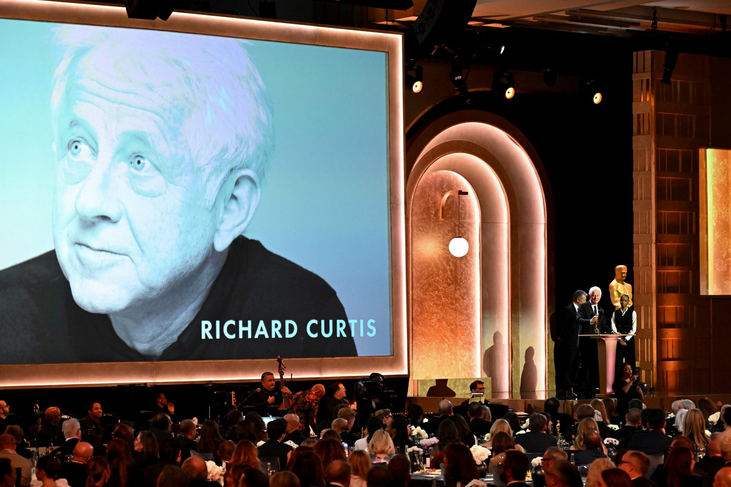 Richard Curtis’s son Charlie was disparaging about his father’s award