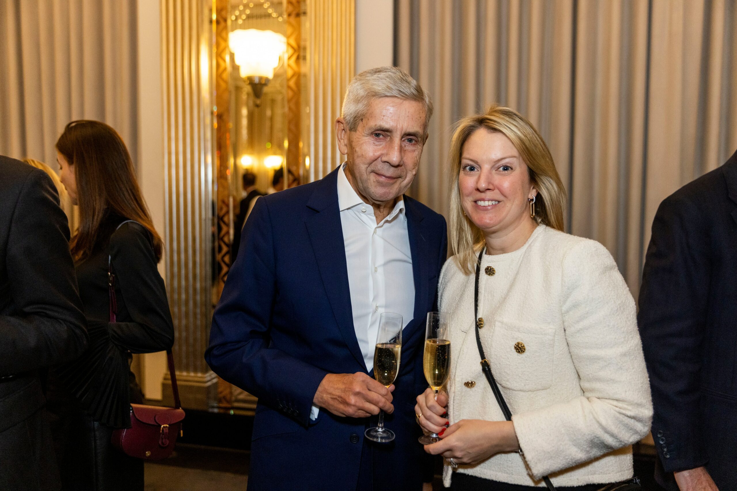 Lord Stuart Rose, chairman of Asda, and his wife, Anna Hartropp