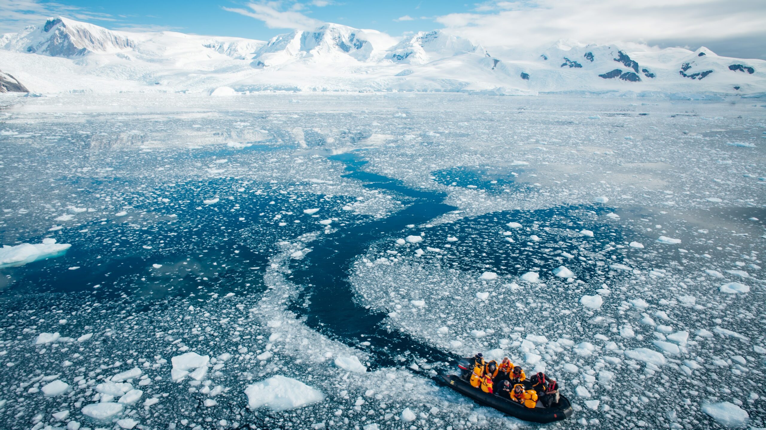 A Zodiac expedition through Antarctica