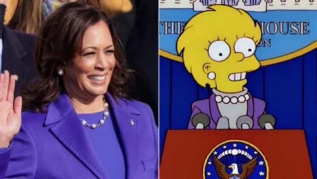 Fans were convinced this scene from the Simpsons meant a Harris win.