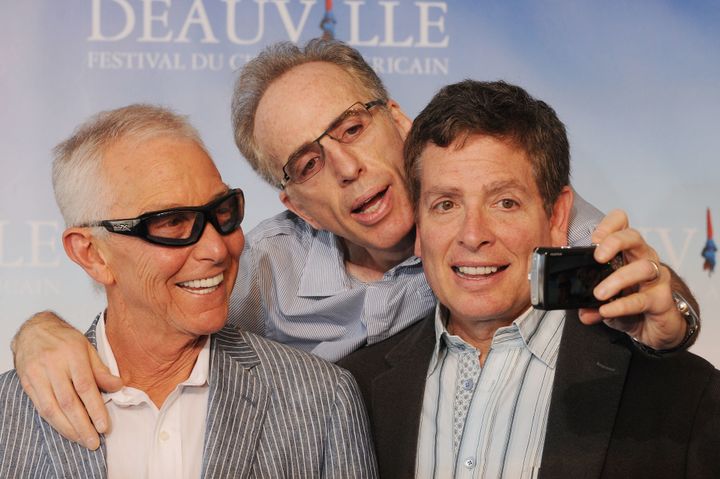 Abrahams (left) with the Zuckers at the 2009 American Film Festival in Deauville, France.