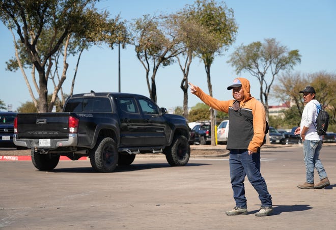 Juan Gomez Vasquez, an undocumented immigrant from Guatemala who supports Donald Trump, waits for day labor work at a Home Depot in South Austin Wednesday November 6, 2024.