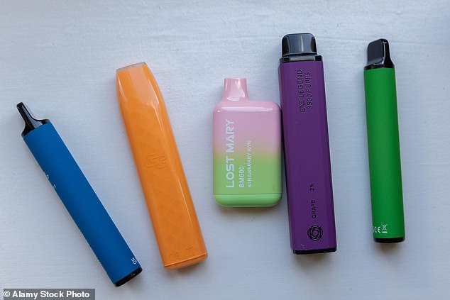 Since the researchers only tested berry and menthol vapes they cannot say which flavours would be the most dangerous. However, they point out that the more complex a flavour is the more likely it is to cause harm (stock image)