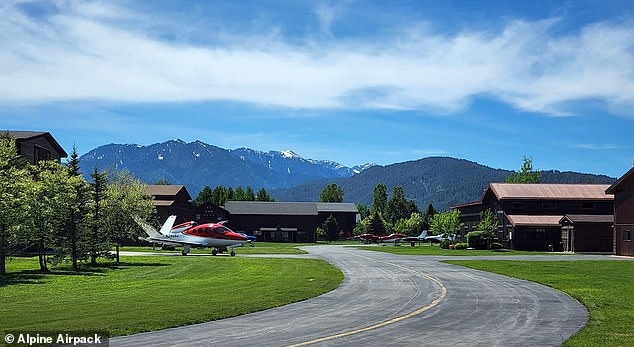 Airpark in Wyoming is pictured. The state is famed for its stunning rugged beauty, Wild West lifestyle - and now for its staunch support of Donald Trump