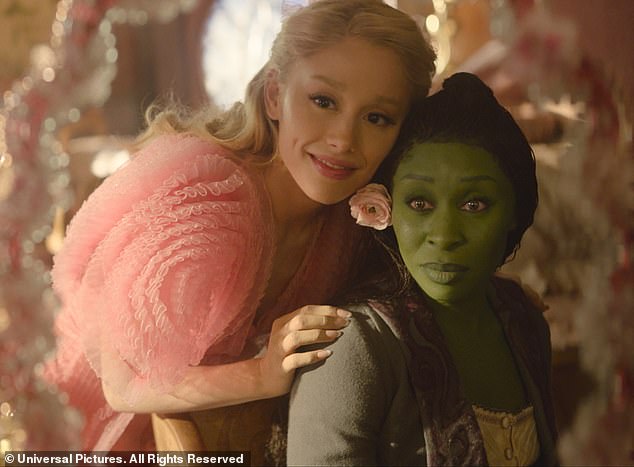 Wicked stars Ariana Grande and Cynthia Erivo (seen above)