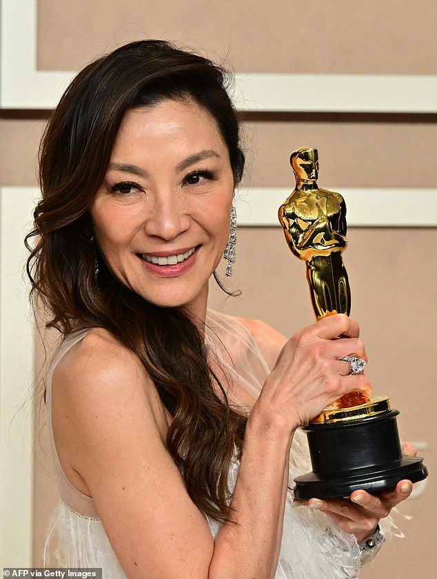 Malaysian-born Ms Yeoh (pictured) - who won the Oscar for Best Actress last year for her role in Everything Everywhere All At Once - began her career in Hong Kong action movies