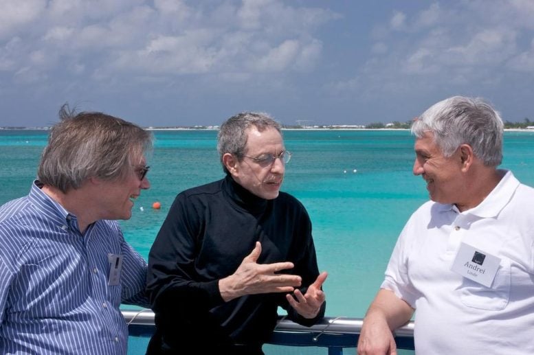 Alan Guth, Robert Lawrence Kuhn, and Andrei Linde