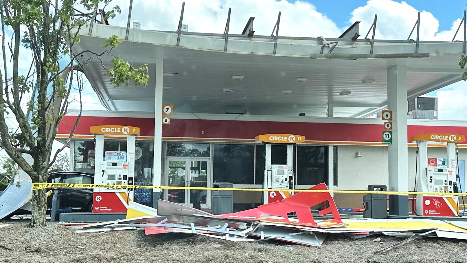 CSRA circle k Helene damage