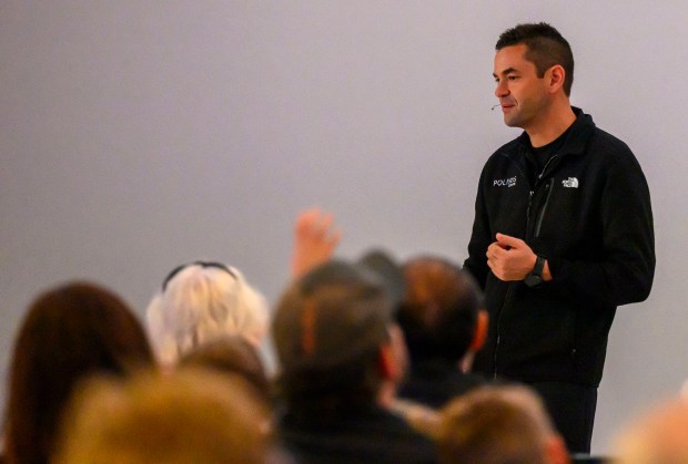 Lehigh Valley entrepreneur, pilot and astronaut Jared Isaacman talks about the Polaris Dawn mission and answers questions Sunday, Nov. 17, 2024, at the Da Vinci Science Center in Allentown. The Sept. trip to space included the first private spacewalk, by Isaacman, among other historic milestones. (April Gamiz/The Morning Call)