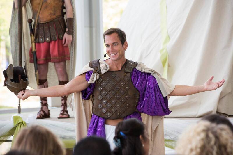 Will Arnett wearing Roman costume as Gob Bluth in Arrested Development