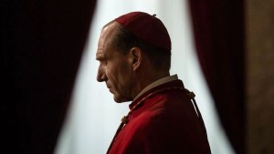 Ralph Fiennes stars as Cardinal Lawrence in 