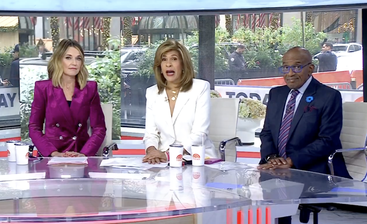 Today show's Savannah Guthrie, Hoda Kotb and Al Roker kick of NBC's Election Day coverage. (Today)