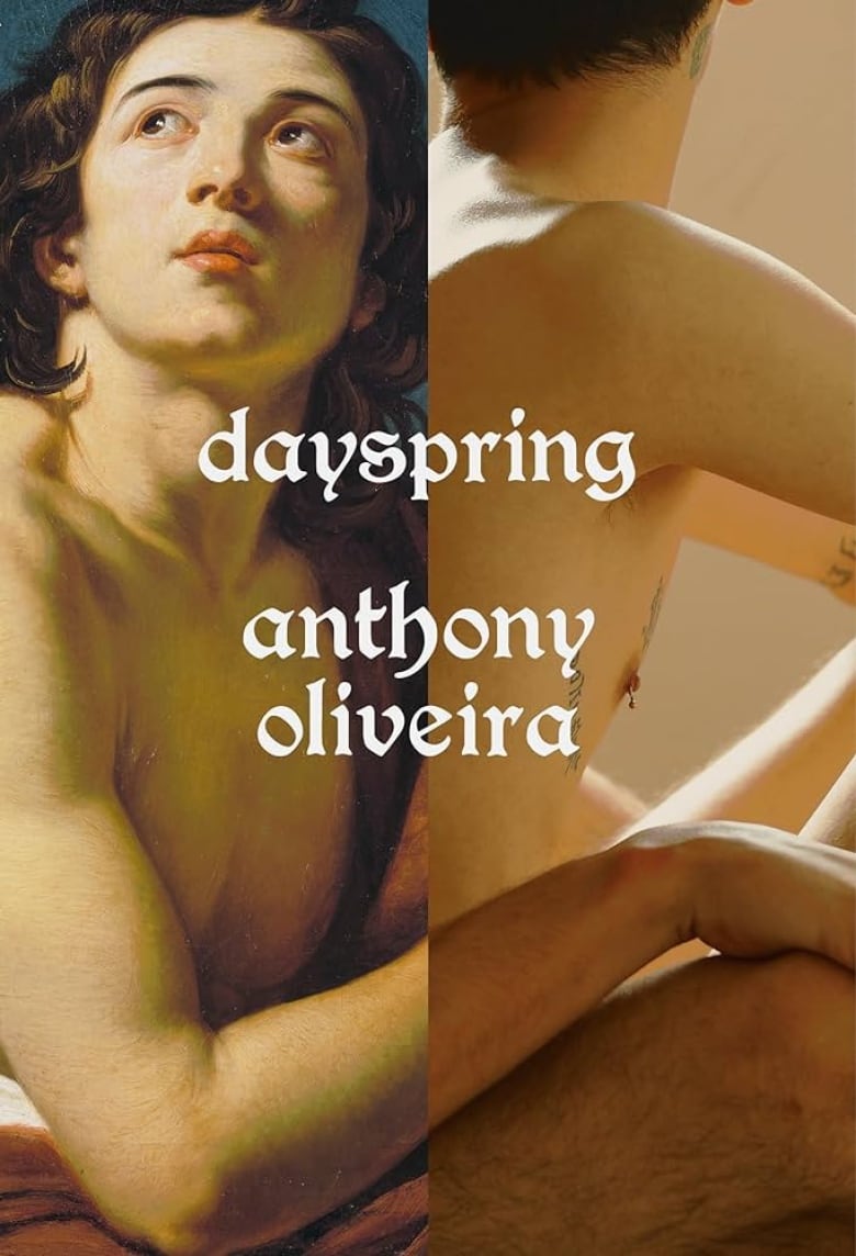  A book cover of an old painting of a naked man next to a photo of a naked man.