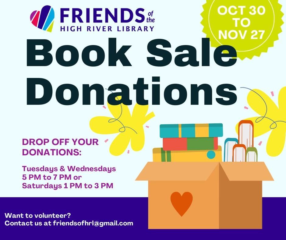 Book Sale poster provided