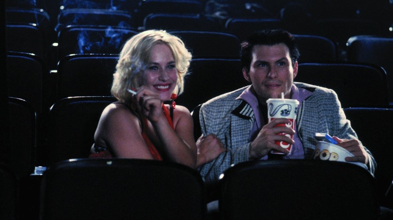 Christian Slater's Clarence and Patricia Arquette's Alabama in a movie theater from True Romance