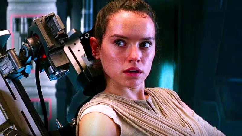 Daisy Ridley as Rey in a interrogation chair in Star Wars: The Force Awakens 