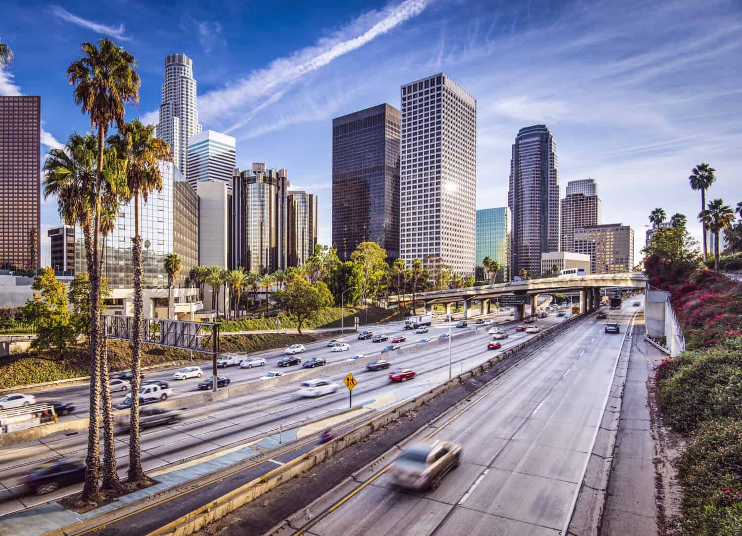 Los Angeles, California, USA downtown cityscape.