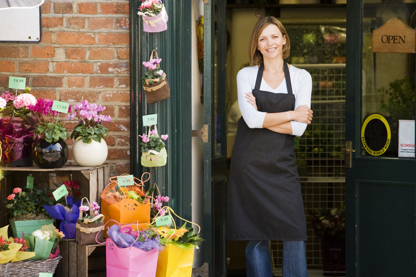 Local flower shop owner