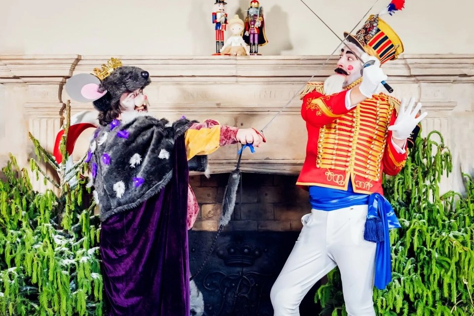 Watch toys come to life during a performance of The Nutcracker at Leeds Castle in Kent