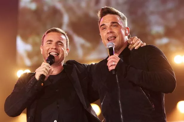 Robbie has patched things up with Gary now years on from their huge feud