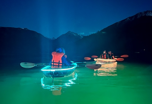 Wallowa Lake light up kayaks