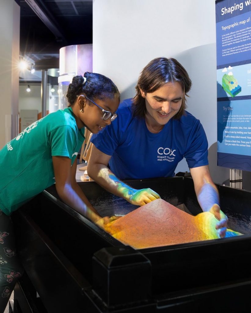 Try hands-on activities during camp. Photo courtesy of Cox Science Center