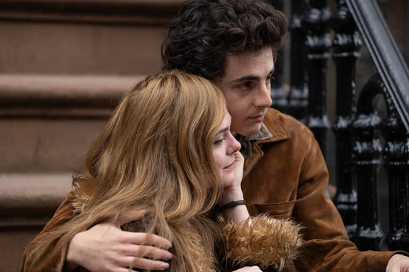 Chalamet and Ellie Fanning, who plays Dylan's lover Sylvie Russo