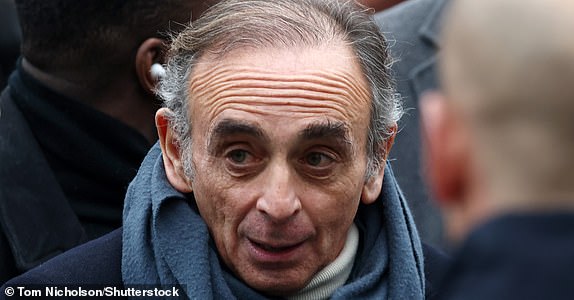 Mandatory Credit: Photo by Tom Nicholson/Shutterstock (15102277cg) Éric Zemmour after the memorial service for Jean-Marie Le Pen Memorial service for Jean-Marie Le Pen at Notre-Dame du Val-de-Grce church, Paris, France - 16 Jan 2025