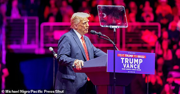 Mandatory Credit: Photo by Michael Nigro/Pacific Press/Shutterstock (15108669j) Thousands to attend President-elect Donald Trump's 