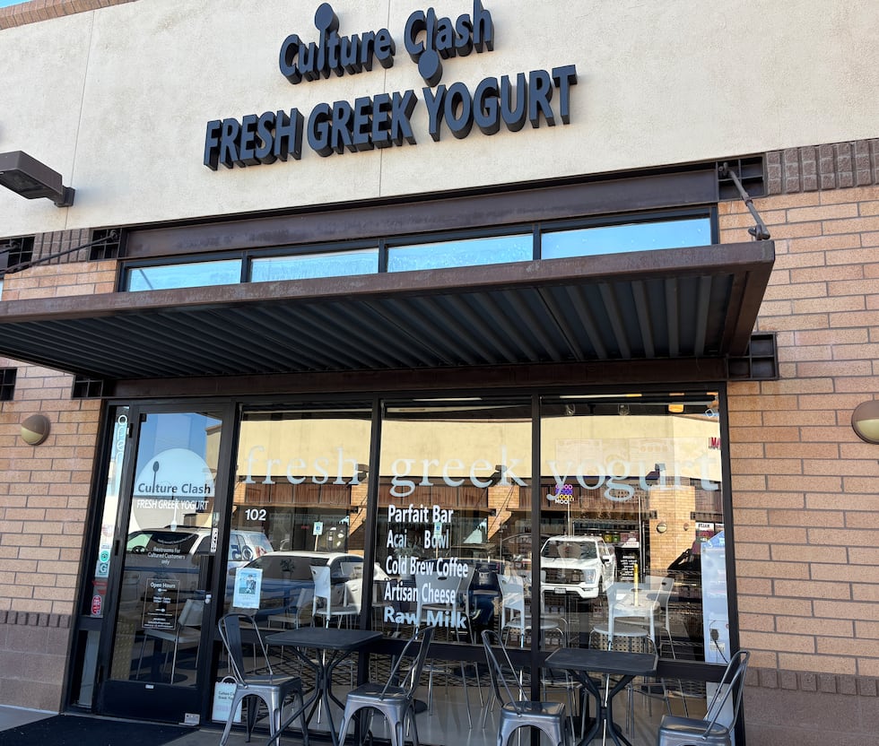 Culture Clash Greek Yogurt is open seven days a week near Ray Road and Val Vista Drive in...