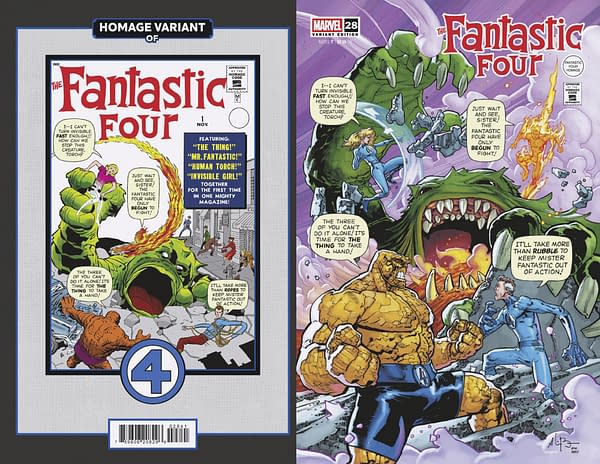 Cover image for FANTASTIC FOUR #28 ANDREI BRESSAN FANTASTIC FOUR HOMAGE VARIANT