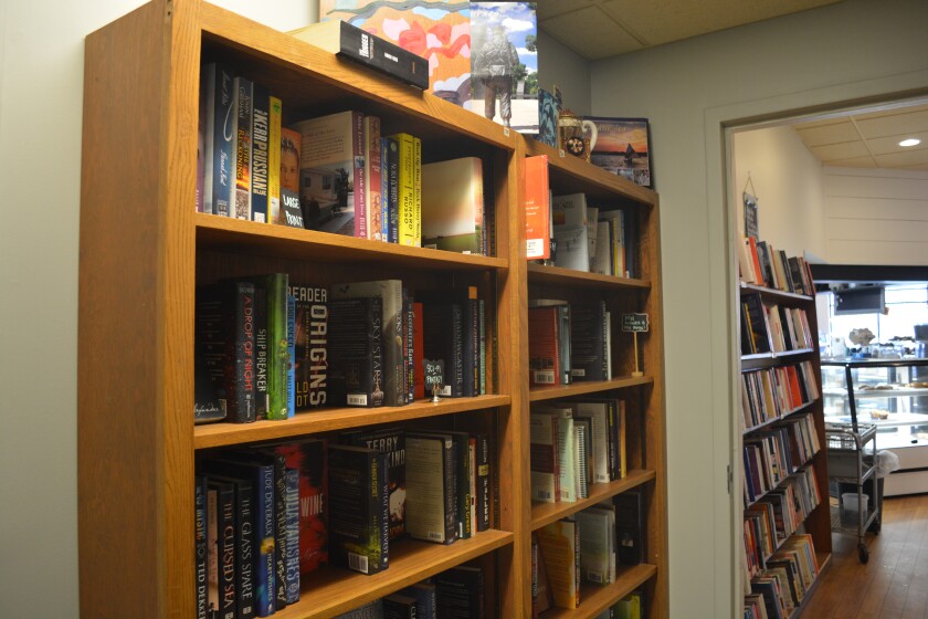 Book shelves in Novel Idea Book Shop, Jan. 2, 2025.JPG