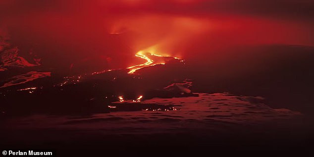 As one of Iceland's most active volcanoes, Hekla has continued to earn its sinister status. The volcano most recently erupted in 2000 (pictured) in an explosion which created a 4.3 mile (7km) fissure