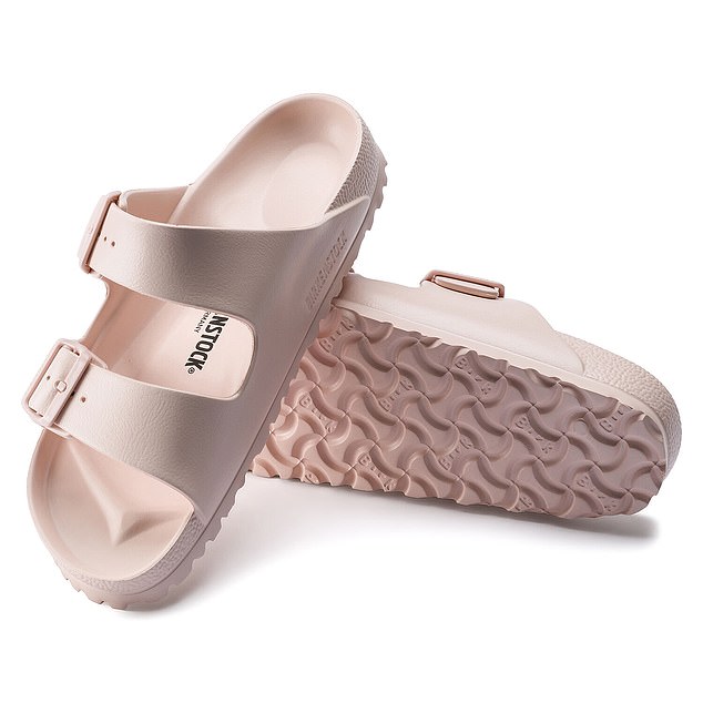 Birkenstock sandals (pictured) are on a high since being worn in the 2023 hit film Barbie