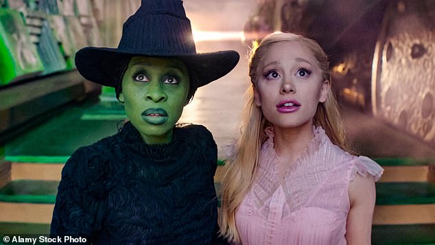 American singer and actress Ariana Grande (right) wins a Best Suppor5ting Actress nomination for her starring role in Wicked