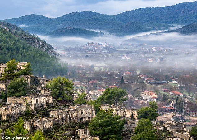 The derelict village of Kayakoy, southwest Turkey