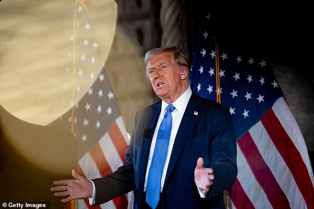 President-elect Trump speaking at a news conference at Mar-a-Lago last month. He said he had a fondness for TikTok and credited it with helping him win the election. During his first term, Trump raised concerns with TikTok over national security due to its data collection