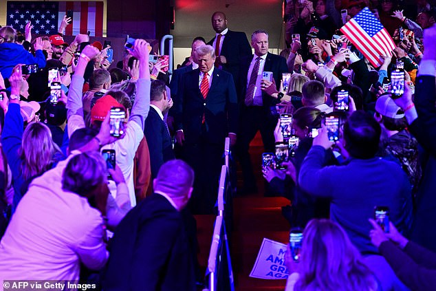 The rally offered a glimpse into the inauguration, which is to be held indoors after a polar vortex heading for the Northeast United States forced a last-minute change of plans