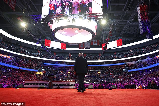 He celebrated winning the popular vote, sweeping the seven battlegrounds and the seismic shift in support in all 50 states in his defeat over Harris