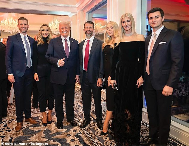 Donald Trump Jr. posts a photo on Jan. 19, 2025 as the family prepares for Donald Trump's second inauguration