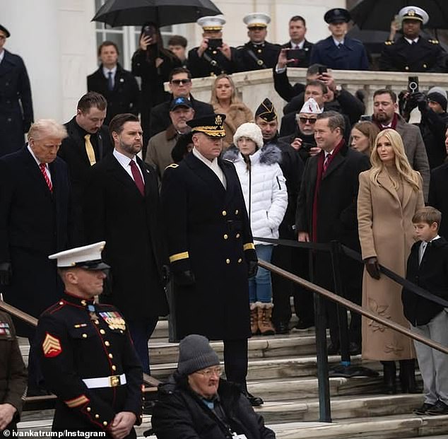 Ivanka shared photos of her father and Vice Presiden JD Vance