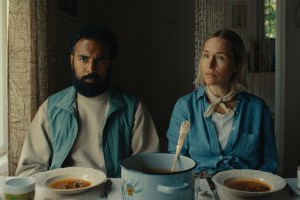 Himesh Patel and Sarah Goldberg appear in Bubble & Squeak by Evan Twohy, an official selection of the 2025 Sundance Film Festival. Courtesy of Sundance Institute.