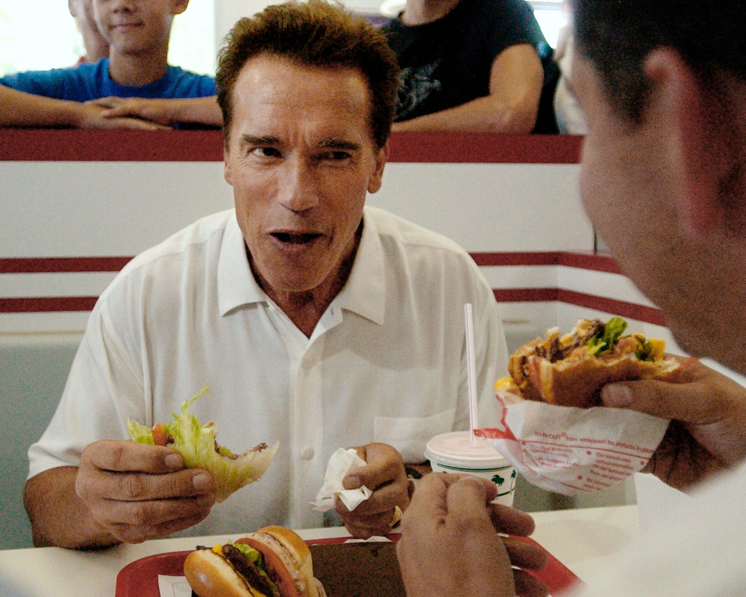 Schwarzenegger during his campaign to become Governor of California